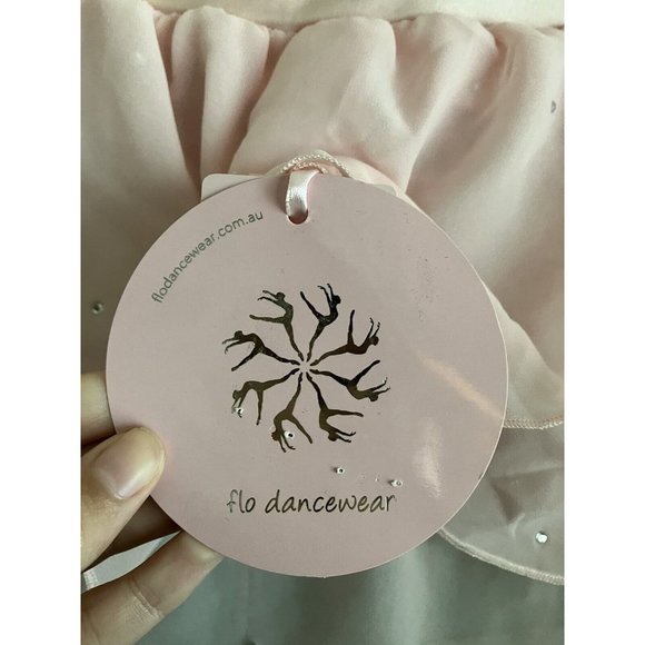 Flo Dancewear Kids Pink Tutu With Rhinestones New With Tags Size XS - Picture 3 of 6